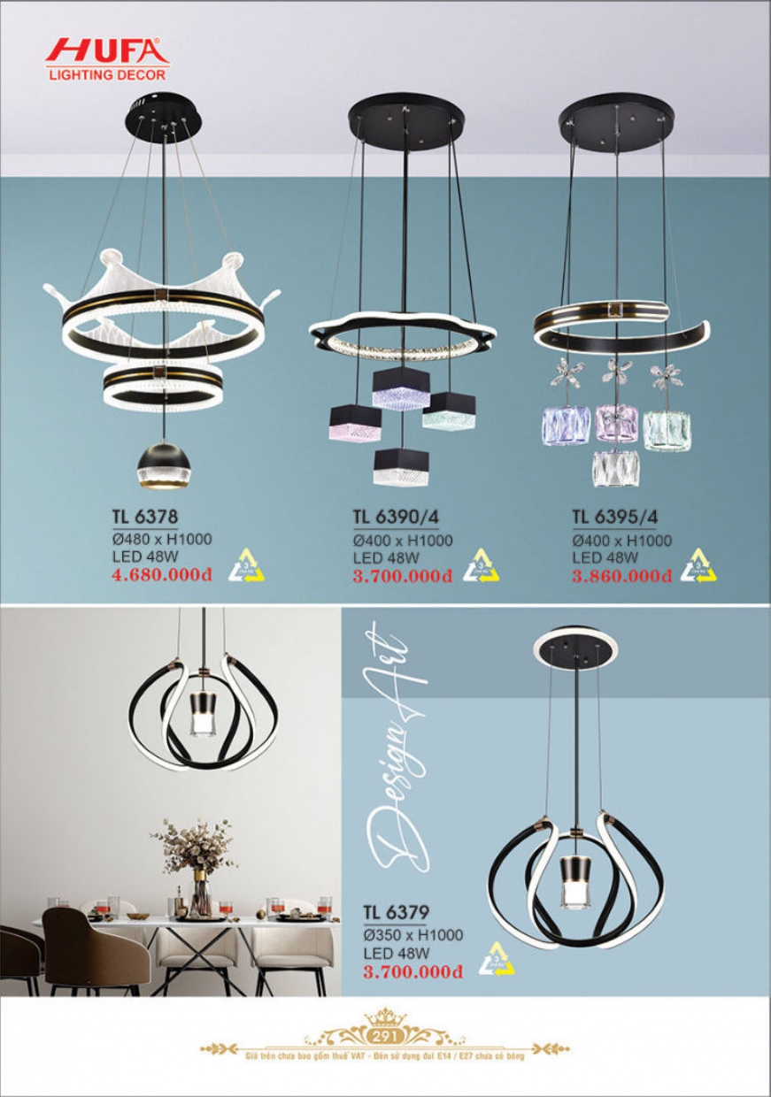 Bảng giá đèn trang trí HUFA